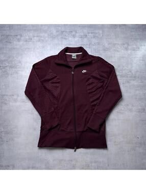Y2K Nike Purple Burgundy Zip Up Track Jacket